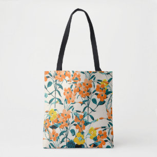 Tote Bag Jardin aux fleurs. Petites fleurs mignonnes et bra