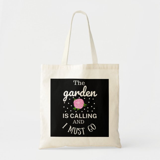 Tote Bag Jardin aux fleurs printanières (Devant)