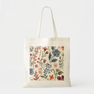 Tote Bag Jardin coloré Fleurs sauvages Prairie de printemps