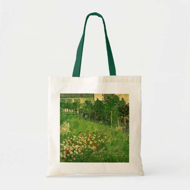 Tote Bag Jardin de Daubigny par Vincent van Gogh, Le Jardin (Devant)