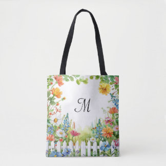 Tote Bag Jardin de Fée de Printemps Personnalisé