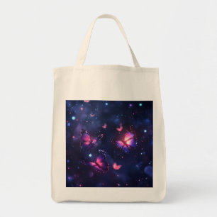 Tote Bag Jardin de papillons de nuit céleste