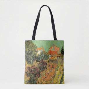 Tote Bag Jardin derrière une maison par Vincent van Gogh