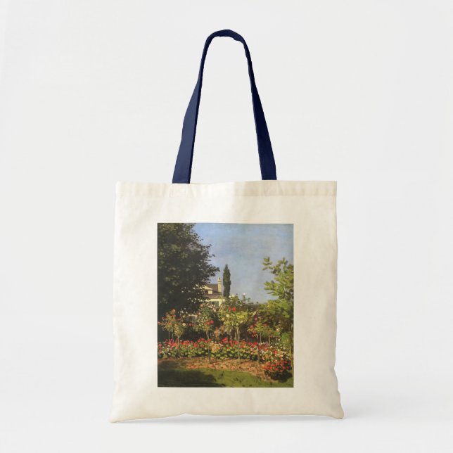 Tote Bag Jardin fleuri à Sainte Adresse par Claude Monet (Devant)