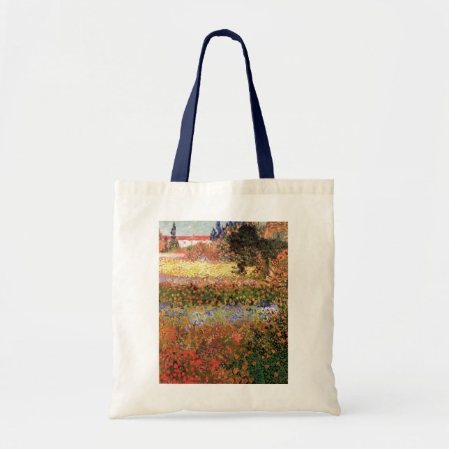 Tote Bag Jardin fleuri par Vincent van Gogh (Devant)