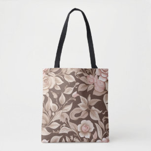 Tote Bag Jardin Floral Mocha