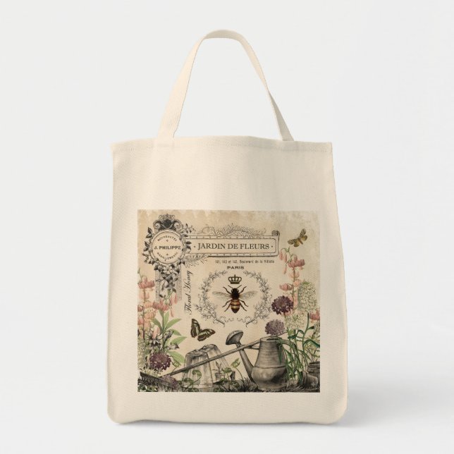 TOTE BAG JARDIN FRANÇAIS D'ABEILLE (Devant)