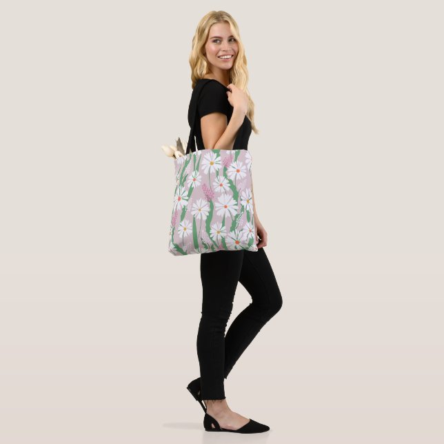 Tote Bag jardin marguerrier (Sur le modèle)