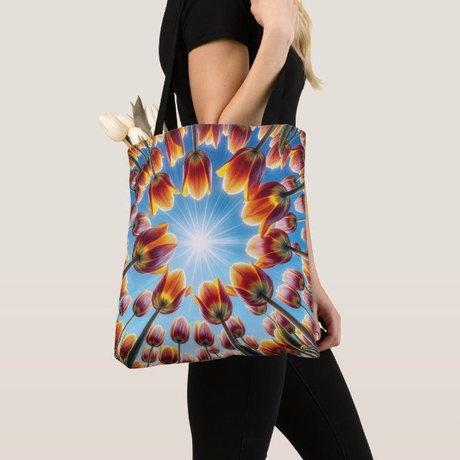Tote Bag Jardin Néerlandais Tulip À Sunshine (De près)