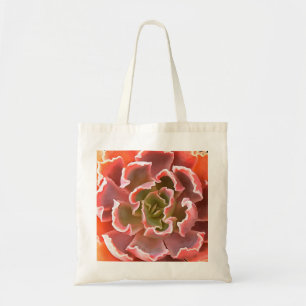 Tote Bag Jardin superbe Les tons roses Succulents Art réali