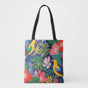 Tote Bag Jardin tropical Expressionnisme moderne Oeuvre d'a