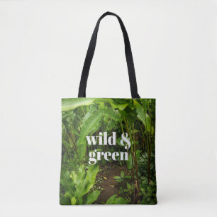 Tote Bag Jardin tropical sauvage et vert Jungle