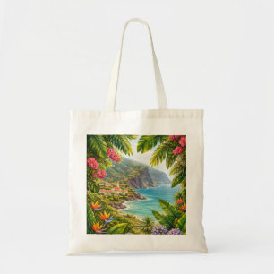 Tote Bag Jardin Tropical Village Côtier de Madère Portugal