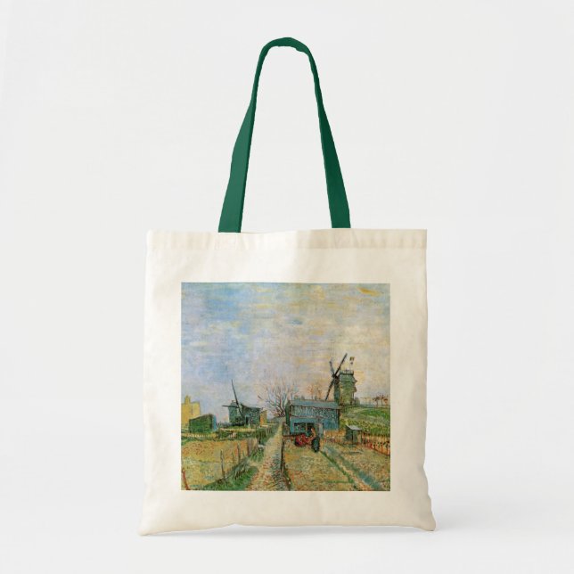Tote Bag Jardin végétal à Montmartre par Vincent van Gogh (Devant)