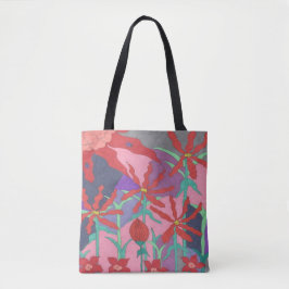 Tote Bag Jardins d'été à la nuit
