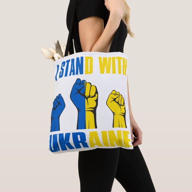 TOTE BAG JAUNE BLEU D'UKRAINE (De près)