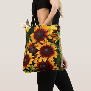 Tote Bag Jaune et Bronze Rubeckias Floral