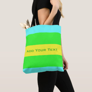 Tote Bag Jaune, Vert, Bleu, Grandes Tunes de Shirley Taylor