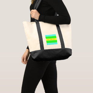 Tote Bag Jaune, Vert, Bleu, Grandes Tunes de Shirley Taylor