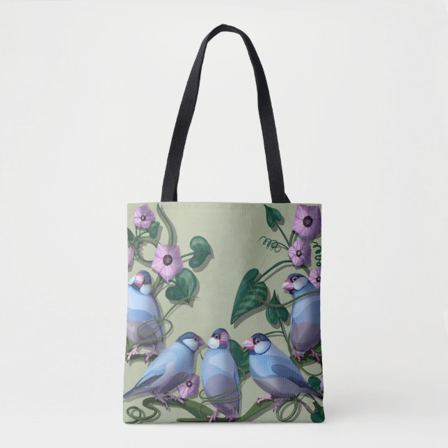 Tote Bag Java sparrows  (Devant)
