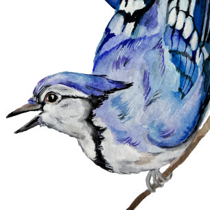 Tote Bag Jay bleu d'oiseau de la forêt