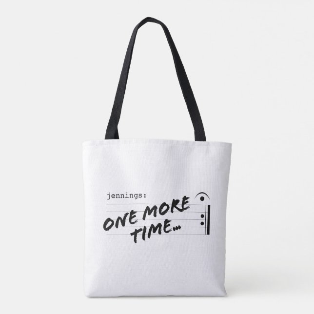 Tote Bag JBHS VMA "Une fois de plus" Répéter Fermata Funny (Dos)