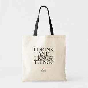 Tote Bag Je bois et je sais des choses