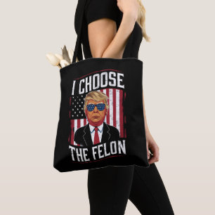 Tote Bag Je choisis le criminel drôle Trump élection améric