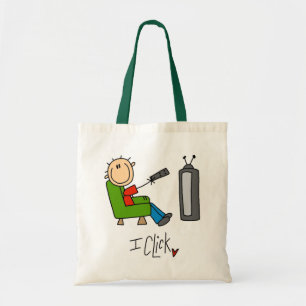 Tote Bag Je clique sur le T-shirts et les cadeaux