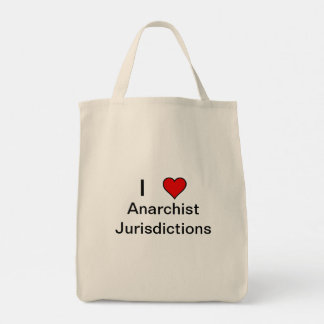 Tote Bag Je coeur les juridictions anarchistes