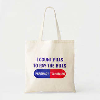Tote Bag Je compte les pilules pour payer les factures