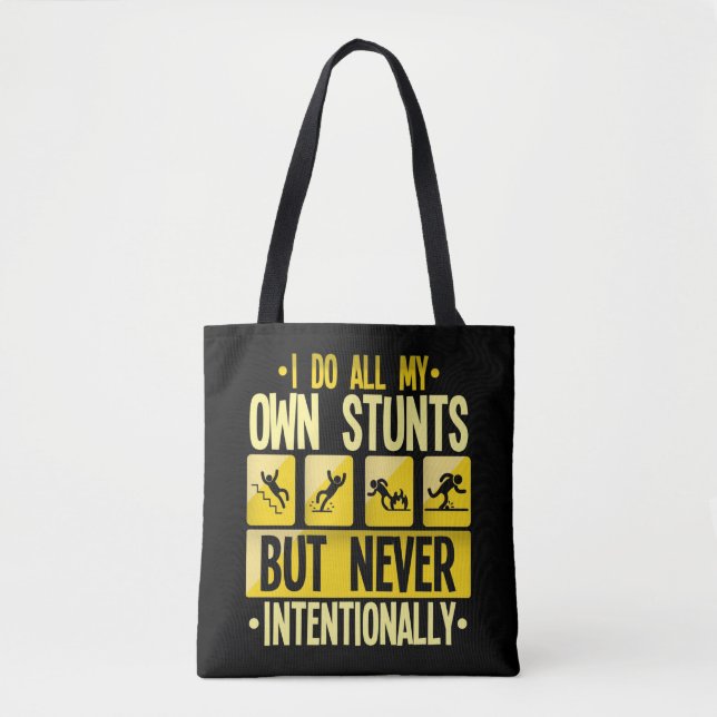 Tote Bag Je Fais Mon Propre Accident D'Accident De Gens Mal (Devant)