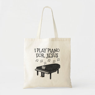 Tote Bag Je Joue Piano Pour Jésus, Grand Piano Eglise Piani