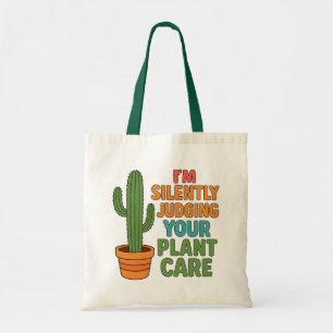 Tote Bag Je juge silencieusement vos soins aux plantes amat
