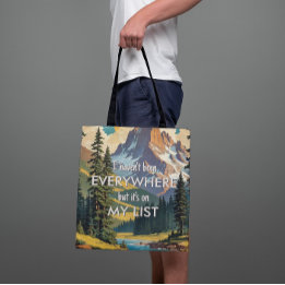 Tote Bag Je n'ai pas été partout Retro Wanderlust Travel