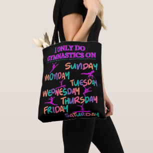 Tote Bag Je Ne Fais De Gymnastique Que Sur - 7 Jours Par Se