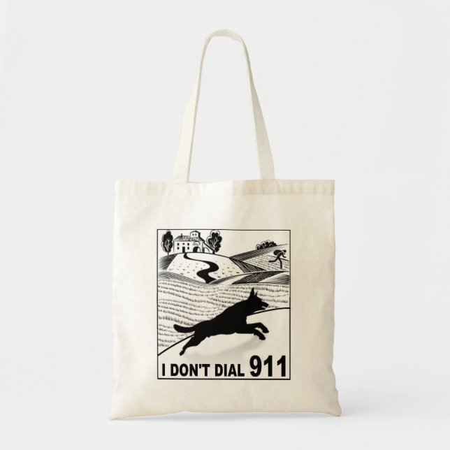 Tote Bag Je ne fais pas compose 911 (Devant)