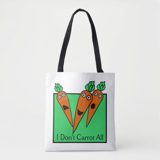 Tote Bag Je ne fais pas la carotte (Devant)