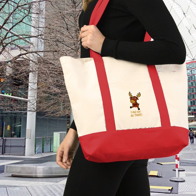 Tote Bag Je ne l'ai pas fait ! Oie drôle (Créateur téléchargé)