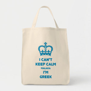 Tote Bag Je ne peux pas garder Malaka calme…