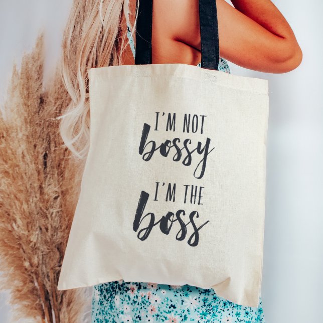 Tote Bag Je ne suis pas Bossy, je suis le patron (Créateur téléchargé)