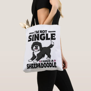Tote Bag Je ne suis pas célibataire, j'ai un amoureux Sheep