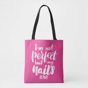 Tote Bag Je ne suis pas parfait mais mes clous sont