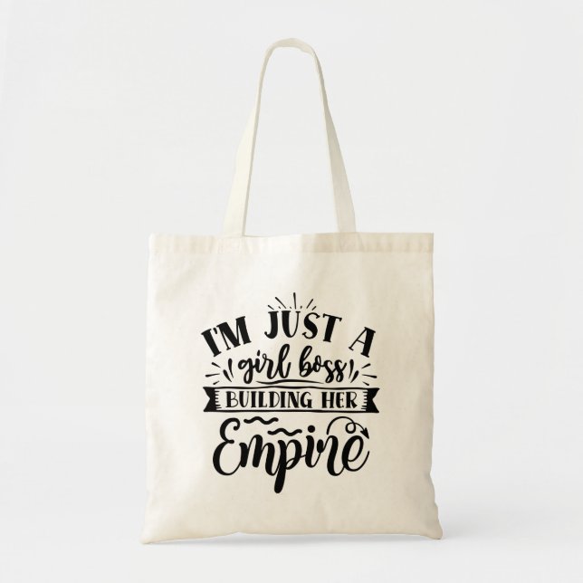 Tote Bag Je Ne Suis Qu'Une Patronne Qui Bâtit Son Empire (Devant)