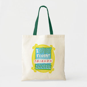 Tote Bag Je parle couramment les citations FRIENDS™ - Peeph
