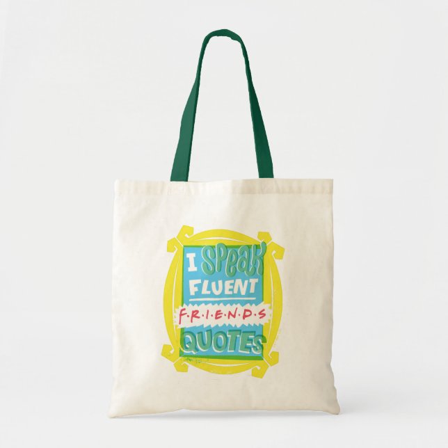 Tote Bag Je parle des devis Fluent FRIENDS™ - Peephole (Devant)