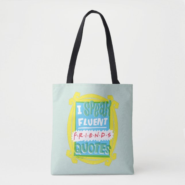 Tote Bag Je parle des devis Fluent FRIENDS™ - Peephole (Devant)