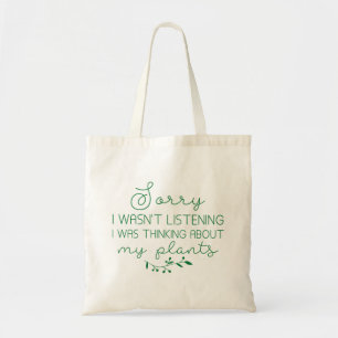 Tote Bag Je Pensais À Mes Plantes