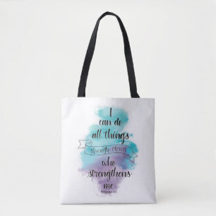 Tote Bag Je peux faire tout par le Christ