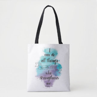 Tote Bag Je peux faire tout par le Christ
